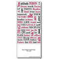Inspiration Words Plus Business Card (3 1/2"x8")
